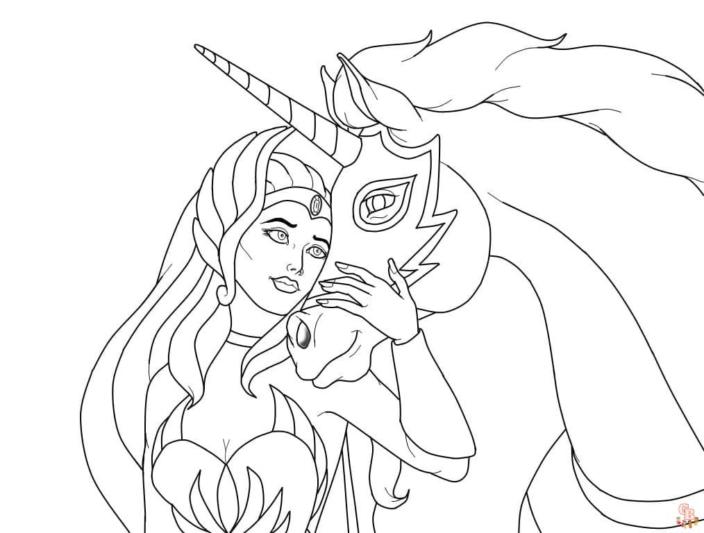 she ra coloring pages printable free