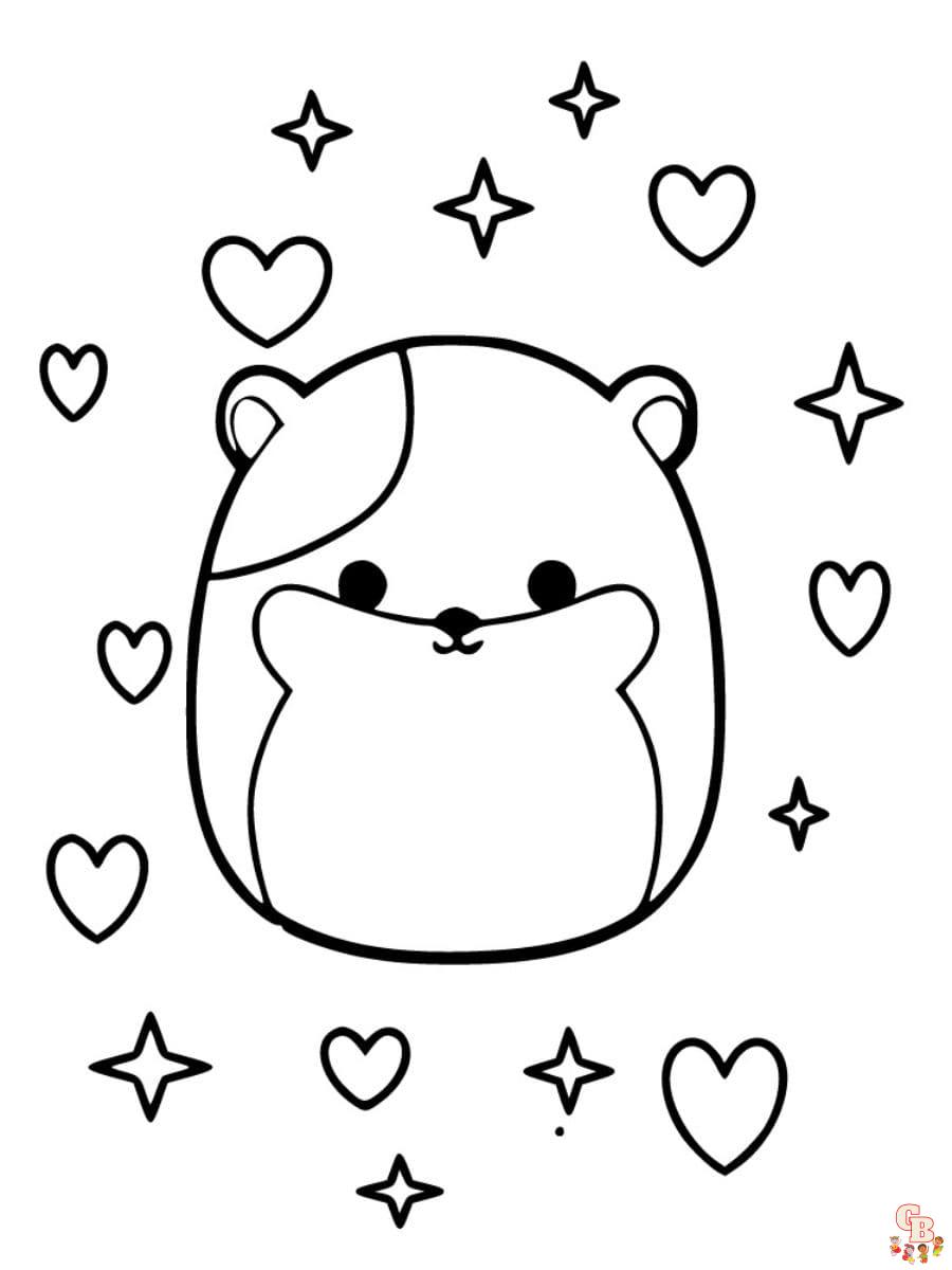 squishmallow coloring pages free