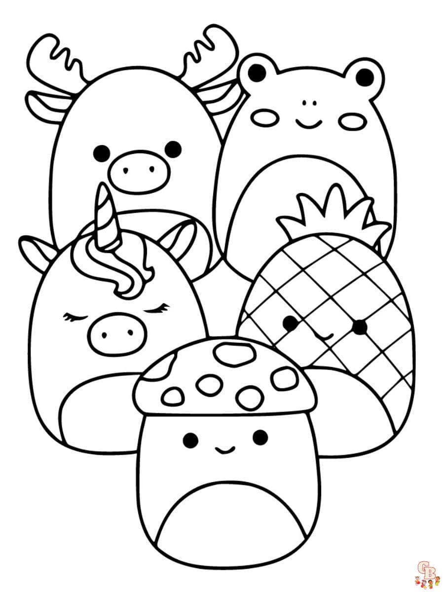 squishmallows coloring pages