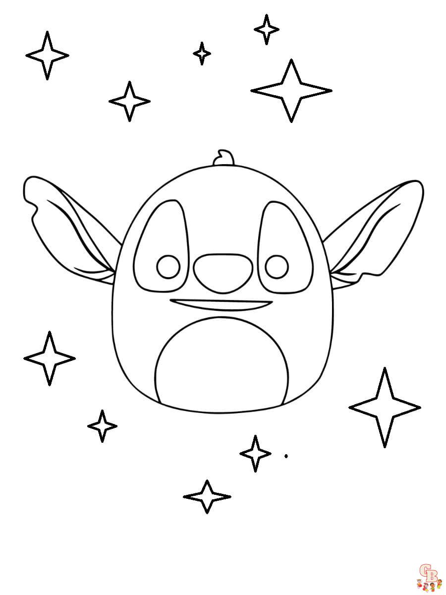 stitch squishmallow coloring page