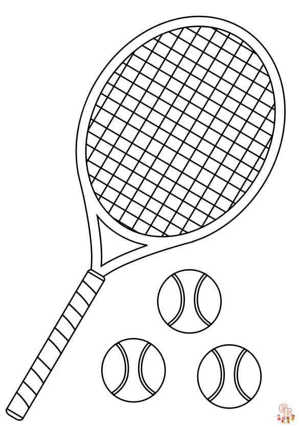 tennis coloring pages free