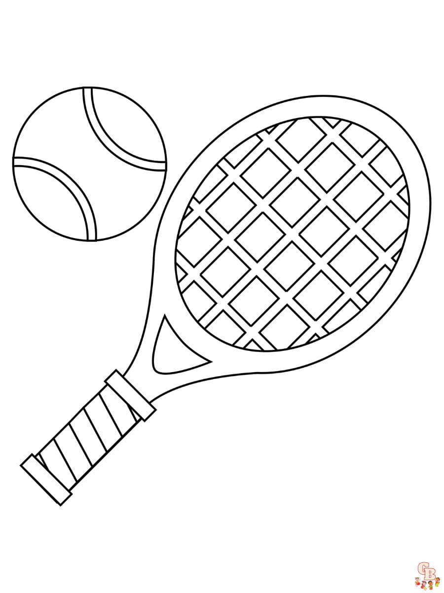 coloriage tennis