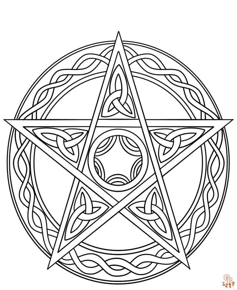 wiccan Coloring Sheets