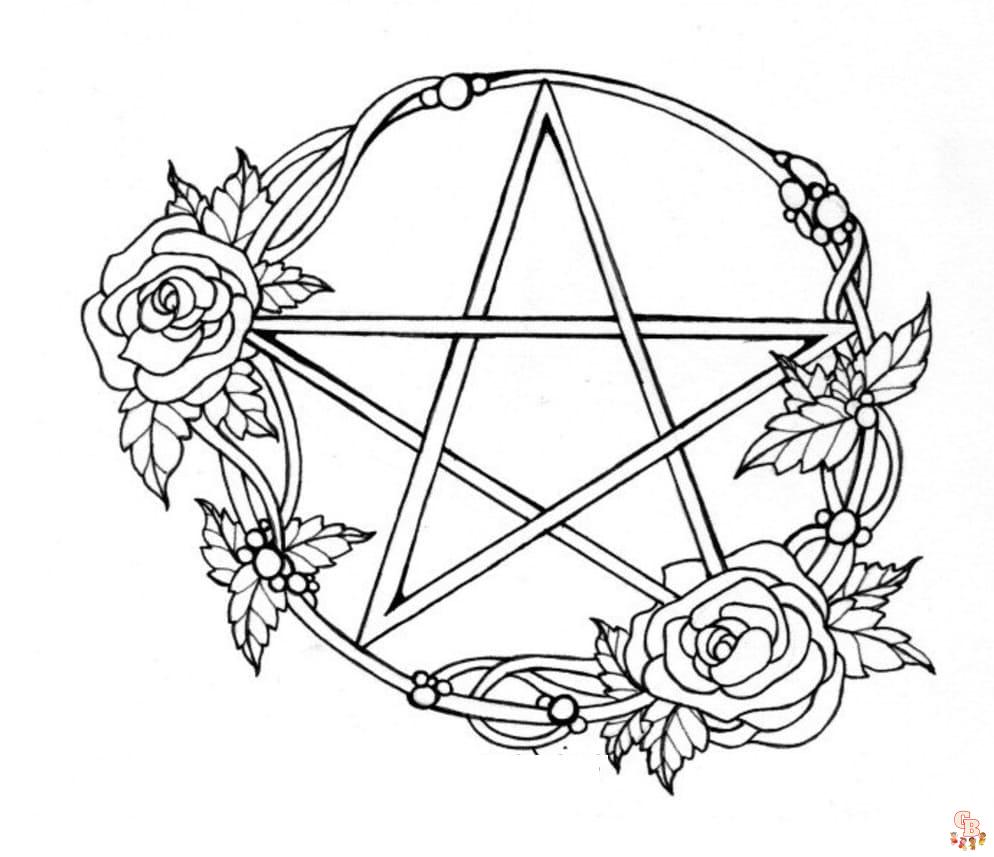 wiccan coloring pages free
