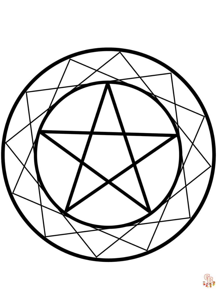 wiccan coloring pages
