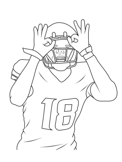 Printable Justin Jefferson Coloring Pages Free For Kids And Adults
