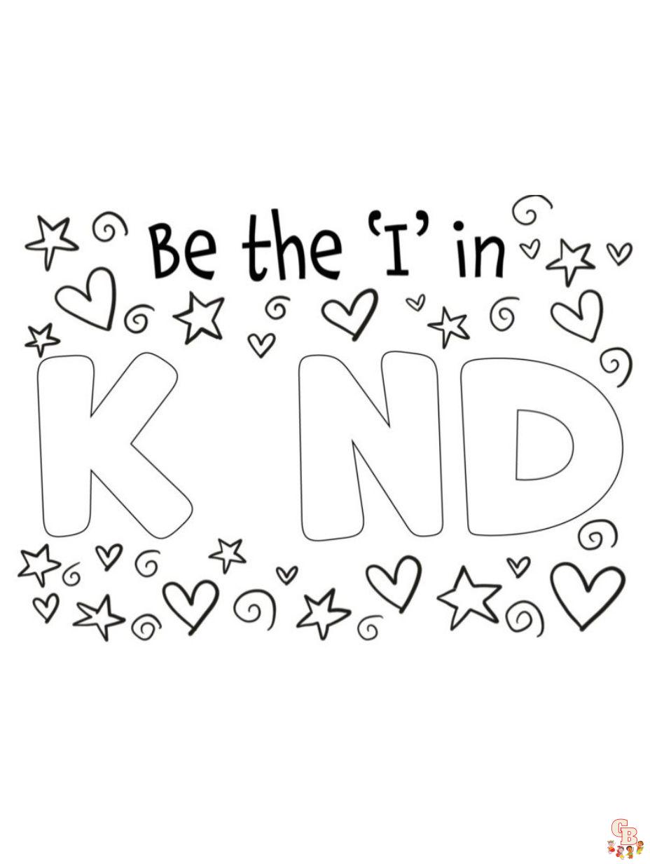 World Kindness Day Coloring Pages