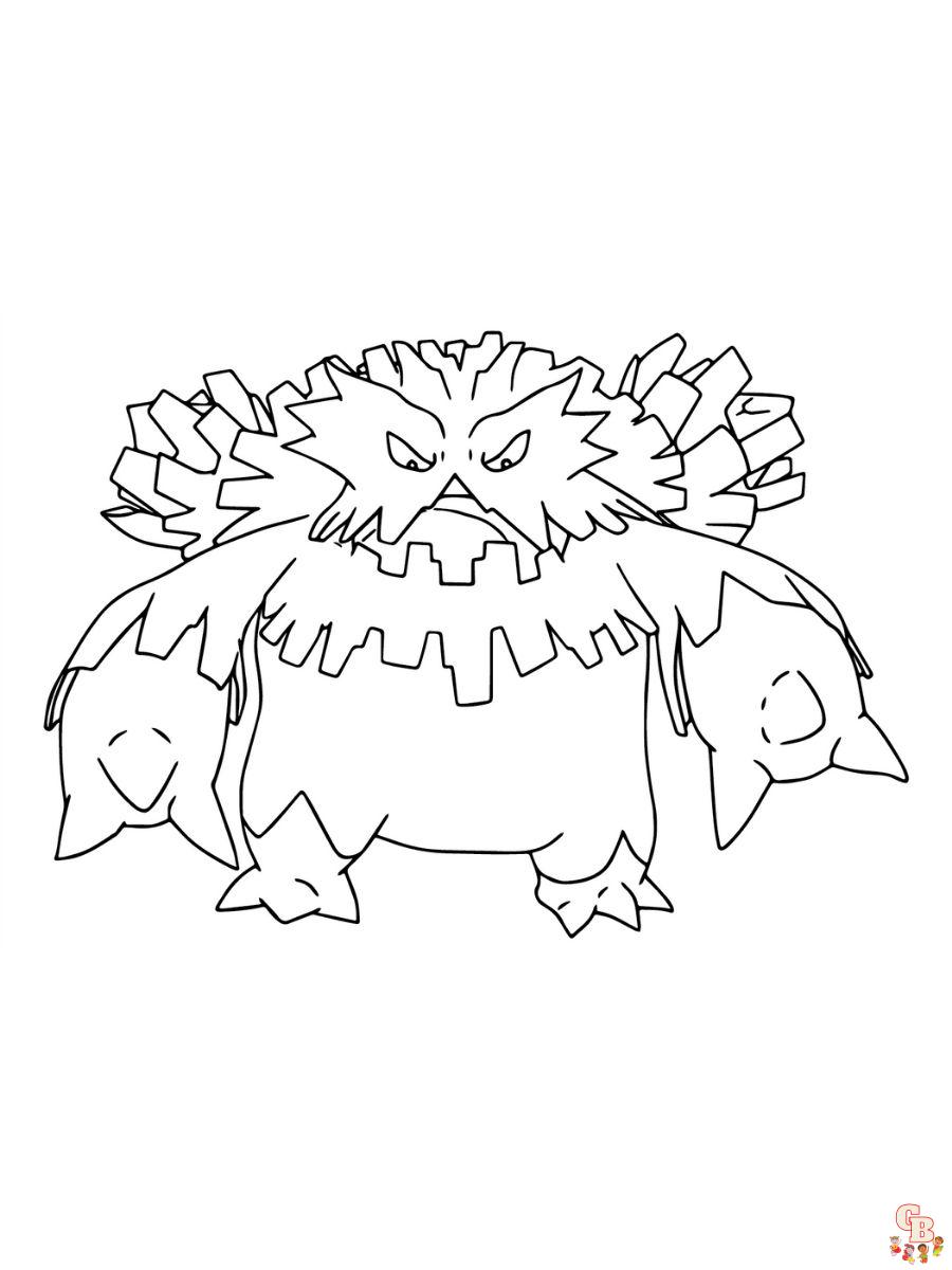 Abomasnow coloring pages