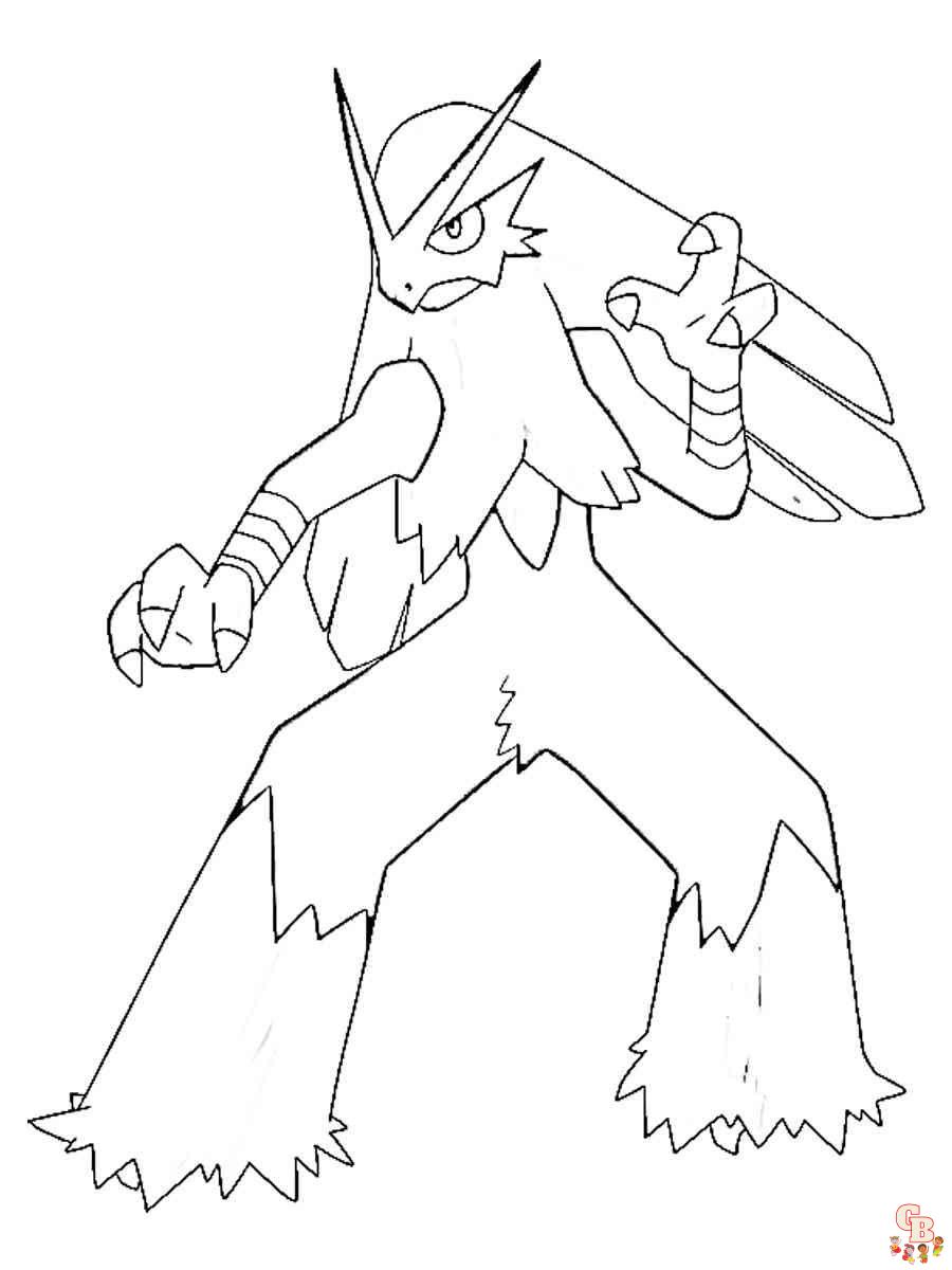 Blaziken coloring pages