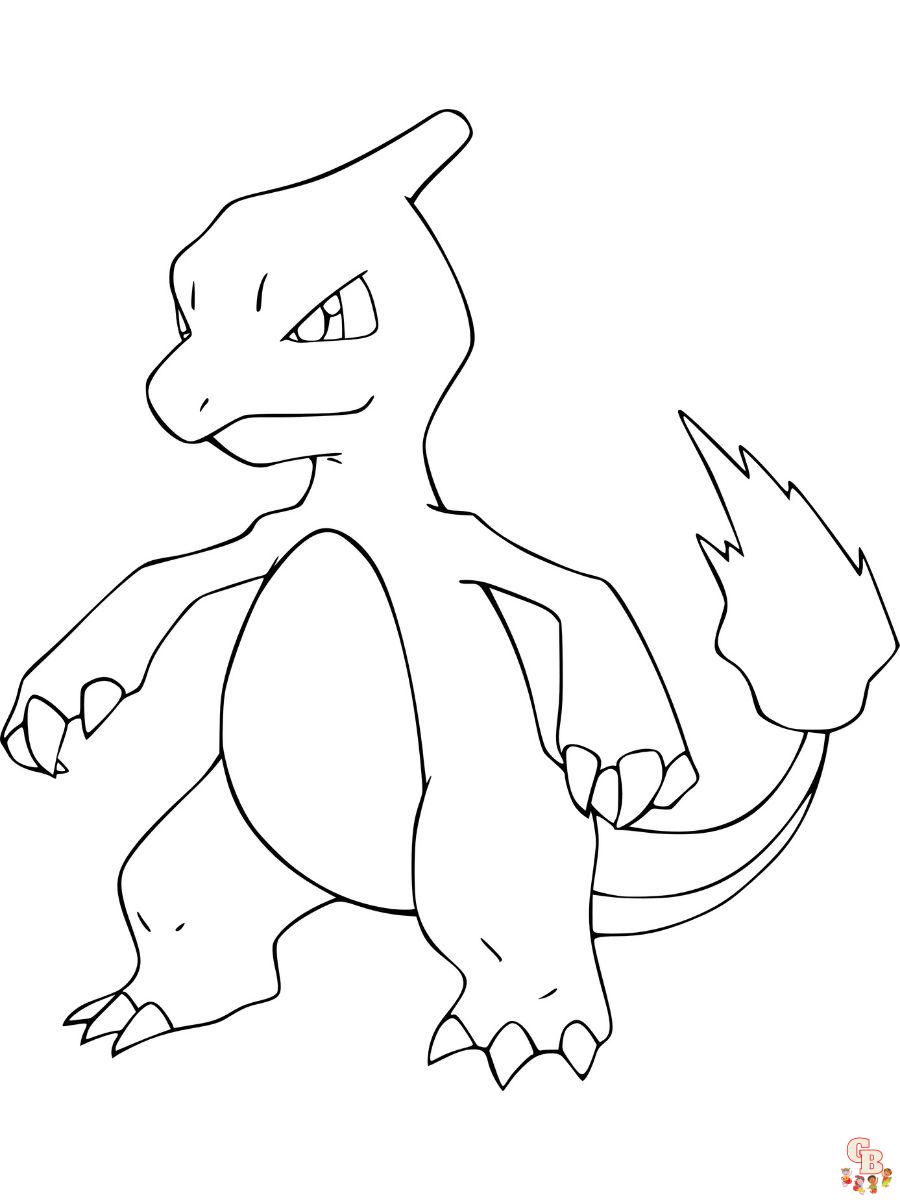 Charmeleon coloring pages