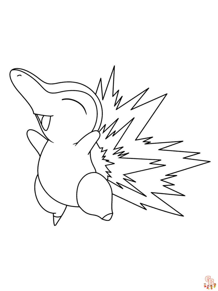 Cyndaquil coloring pages