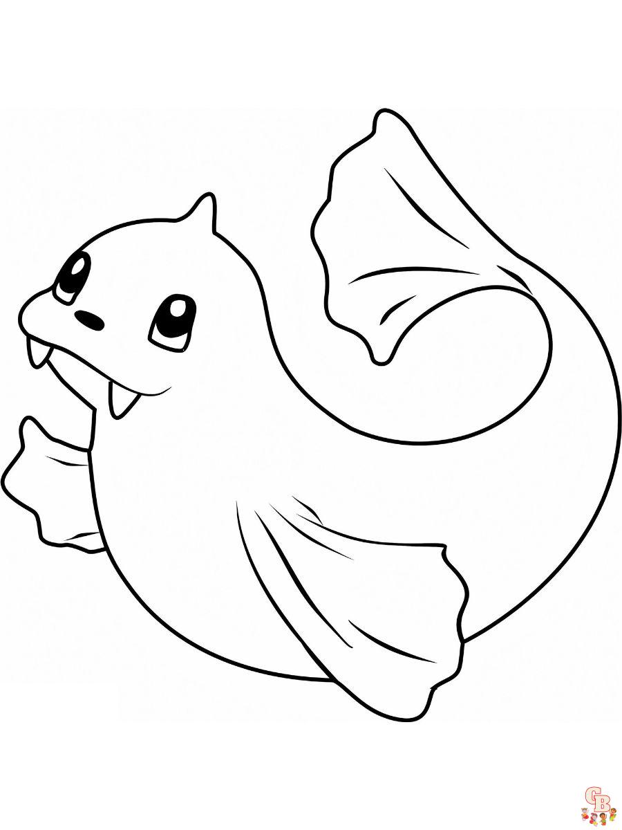 Dewgong coloring pages