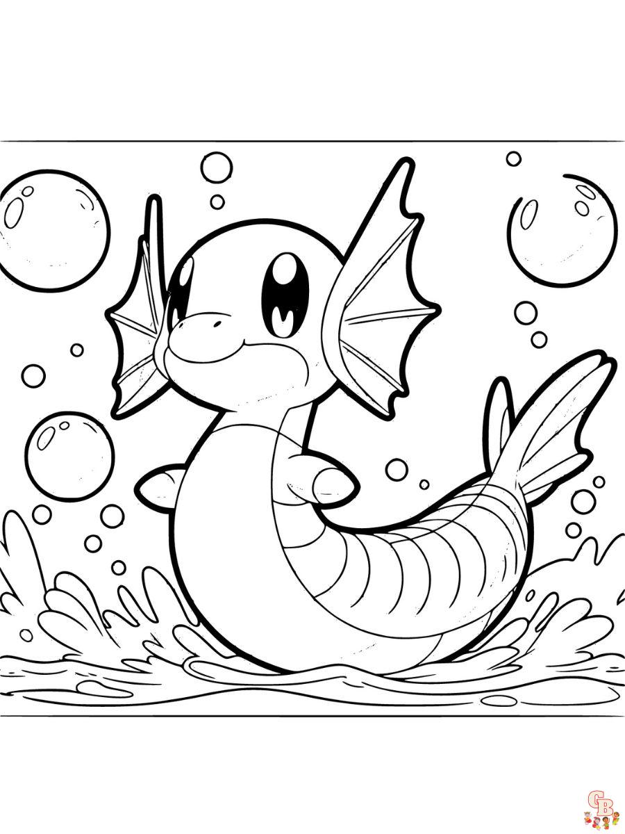 Dratini coloring pages