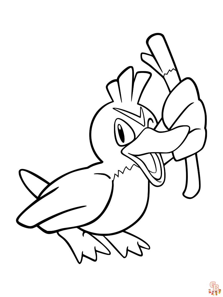 Farfetch'd coloring pages