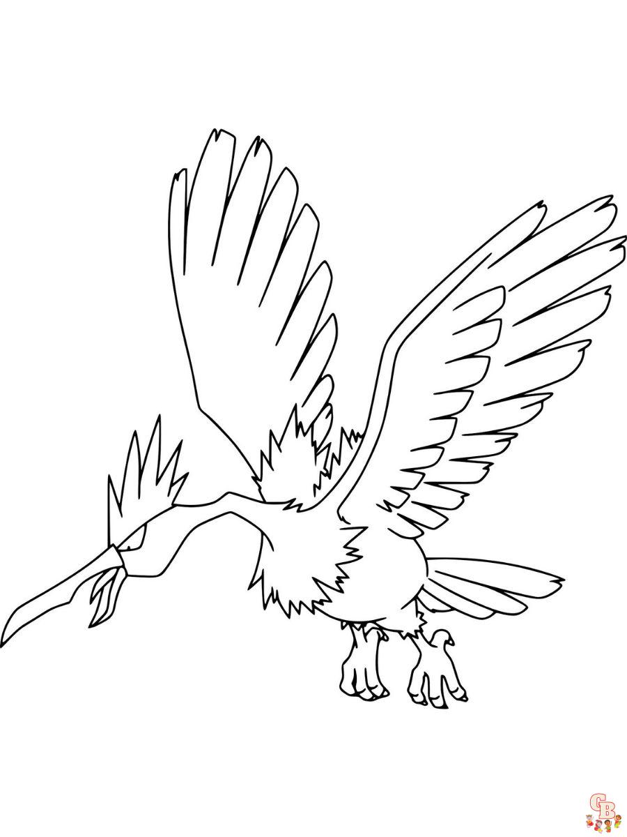 Fearow coloring pages