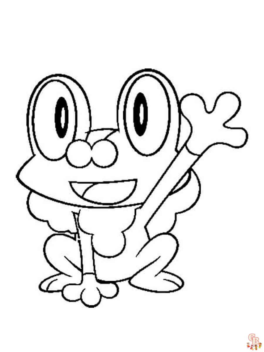 Froakie coloring pages