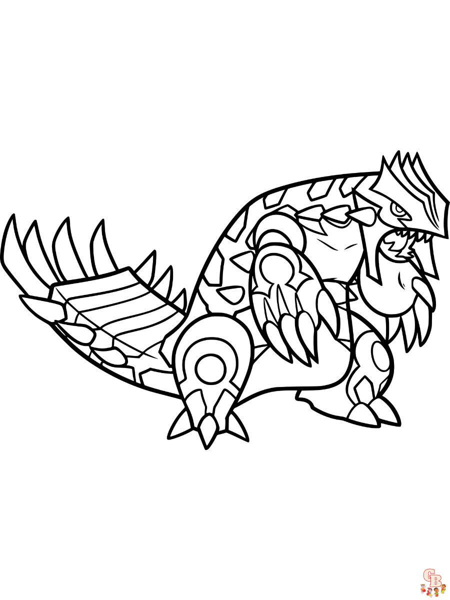 Groudon coloring pages