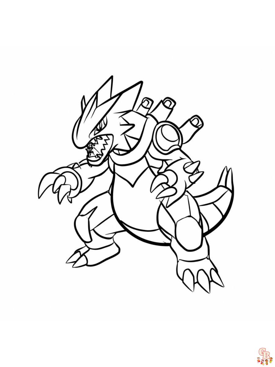 Groudon legendary pokemon coloring pages