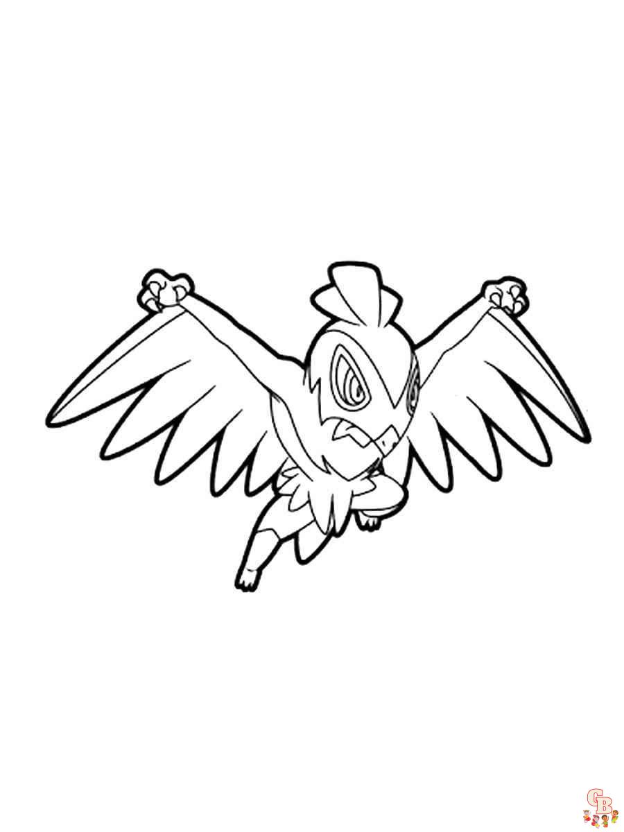 Hawlucha coloring pages