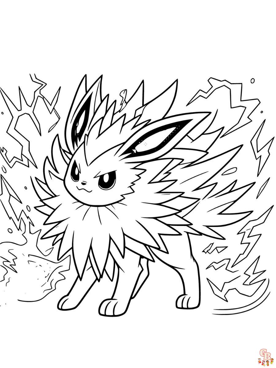 Jolteon coloring pages