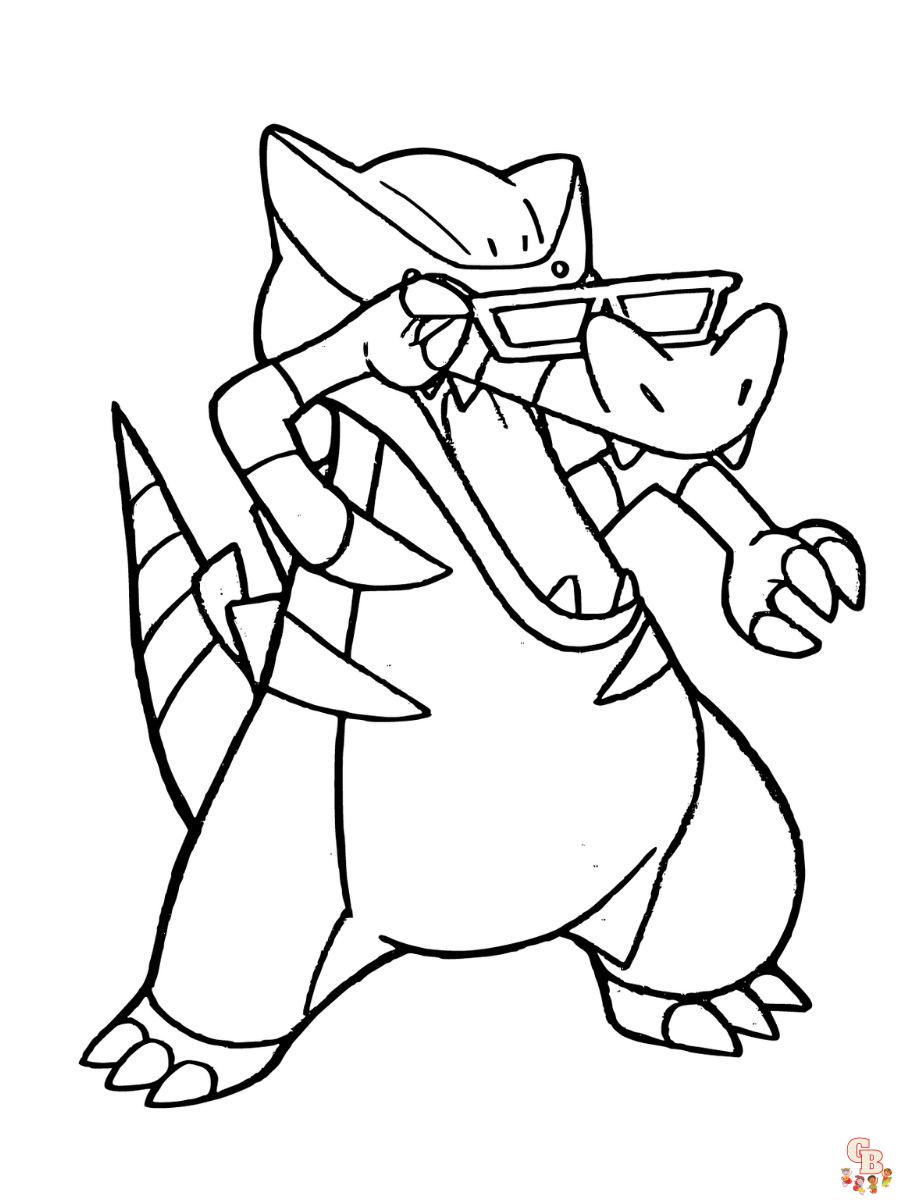 Krookodile coloring pages