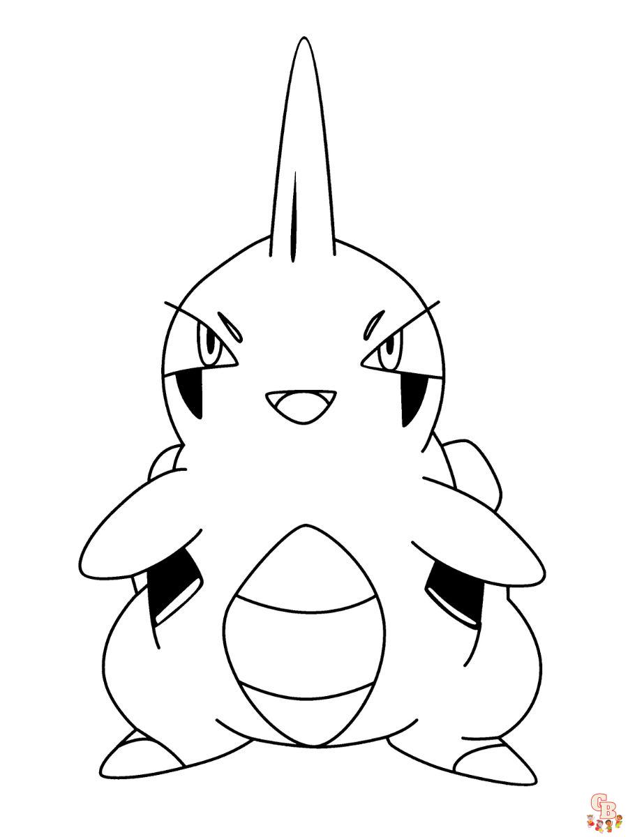 Larvitar coloring pages