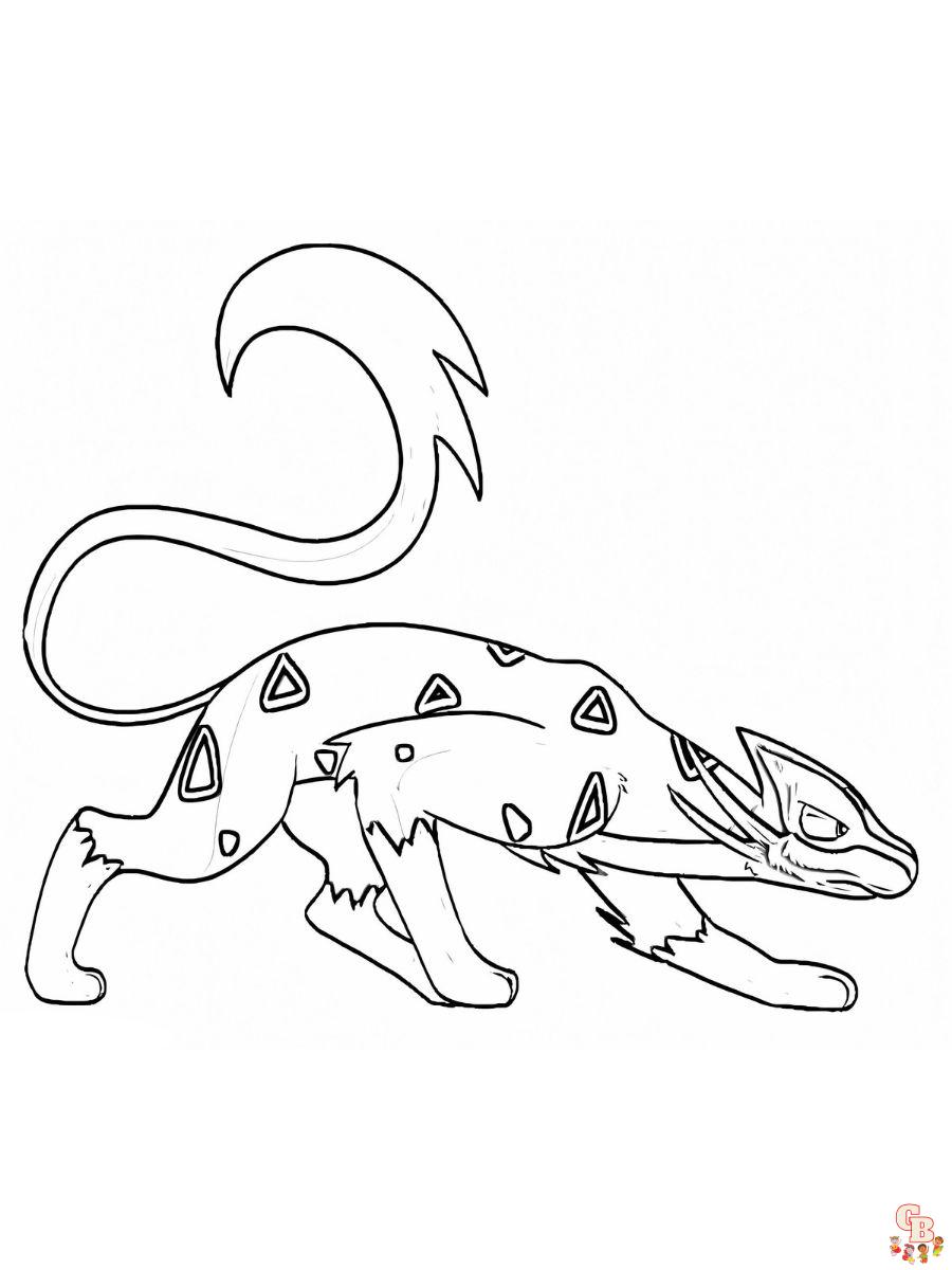 Liepard coloring pages