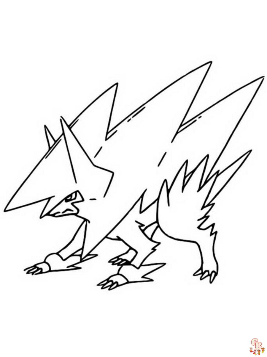 Manectric coloring pages