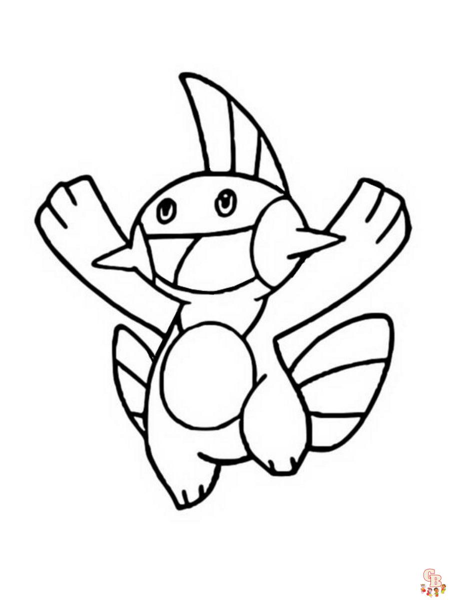 Marshtomp coloring pages