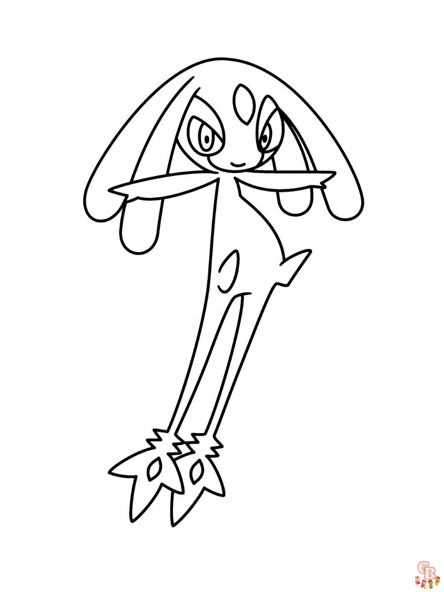 Mesprit coloring pages