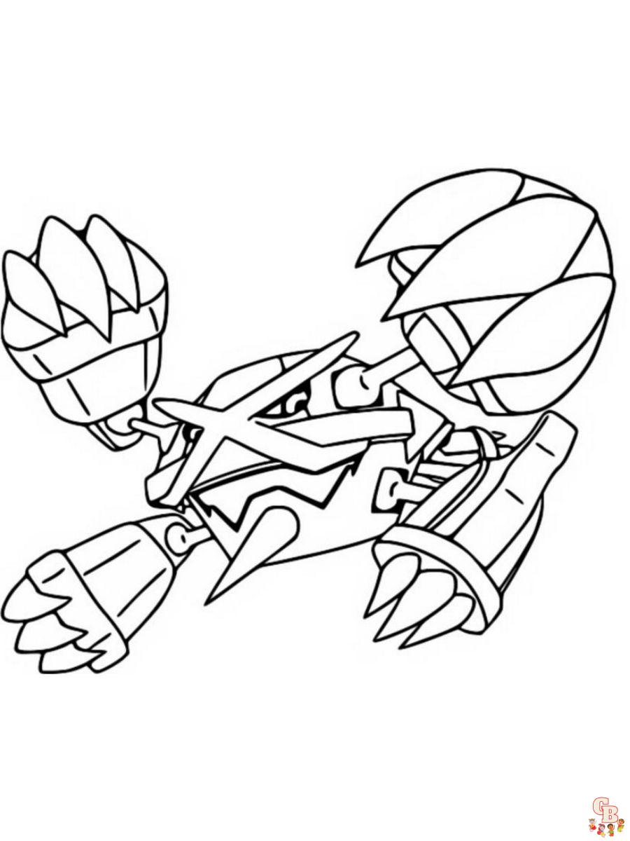 Metagross coloring pages