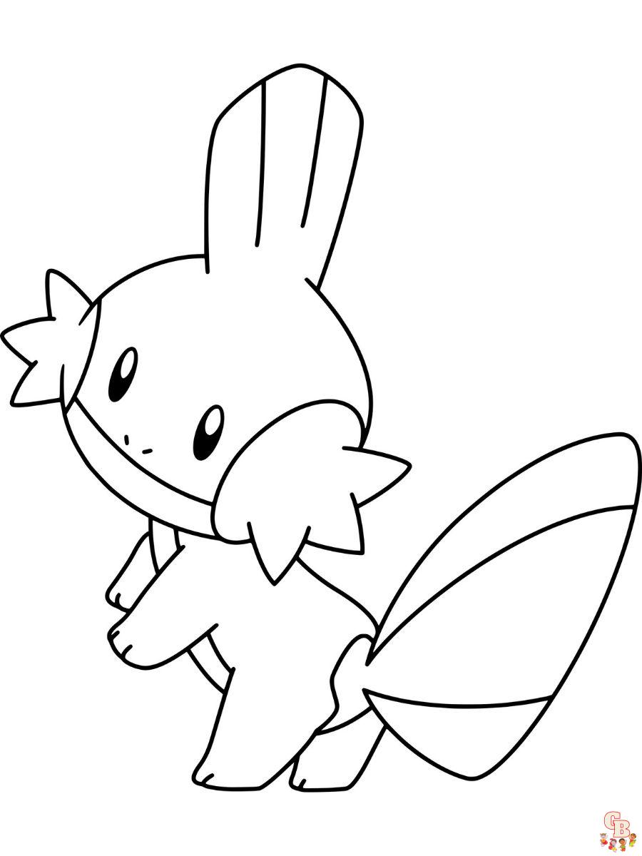 Mudkip coloring pages