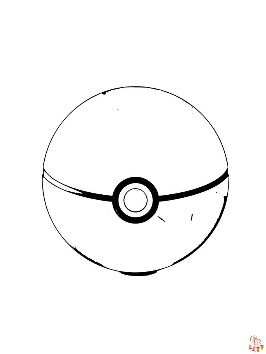 Pokemon Dream Ball Coloring pages