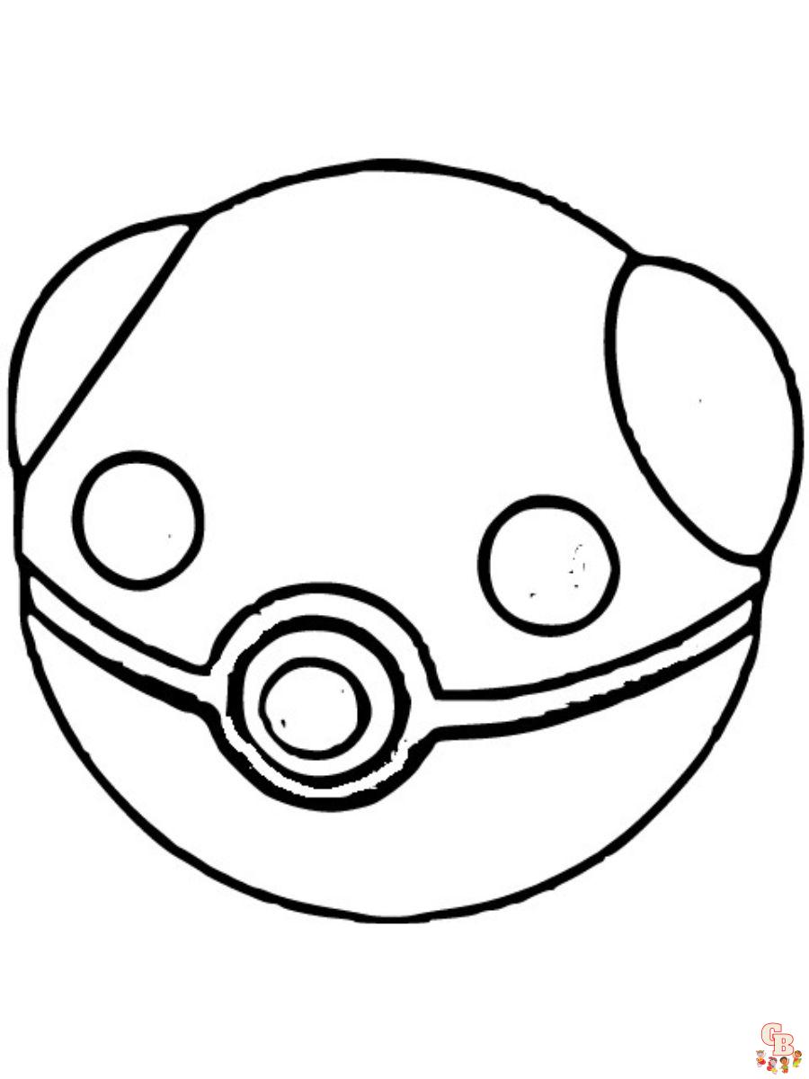 Pokemon Heavy Ball coloring pages