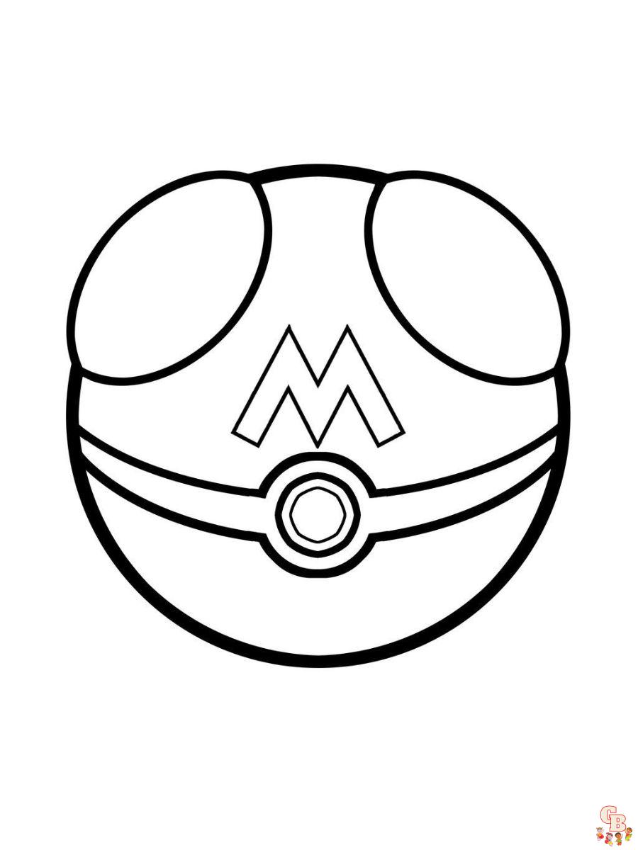 Pokemon Master coloring pages