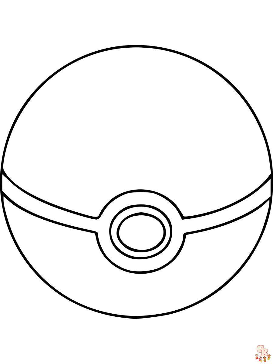 Pokemon Pokeball coloring pages