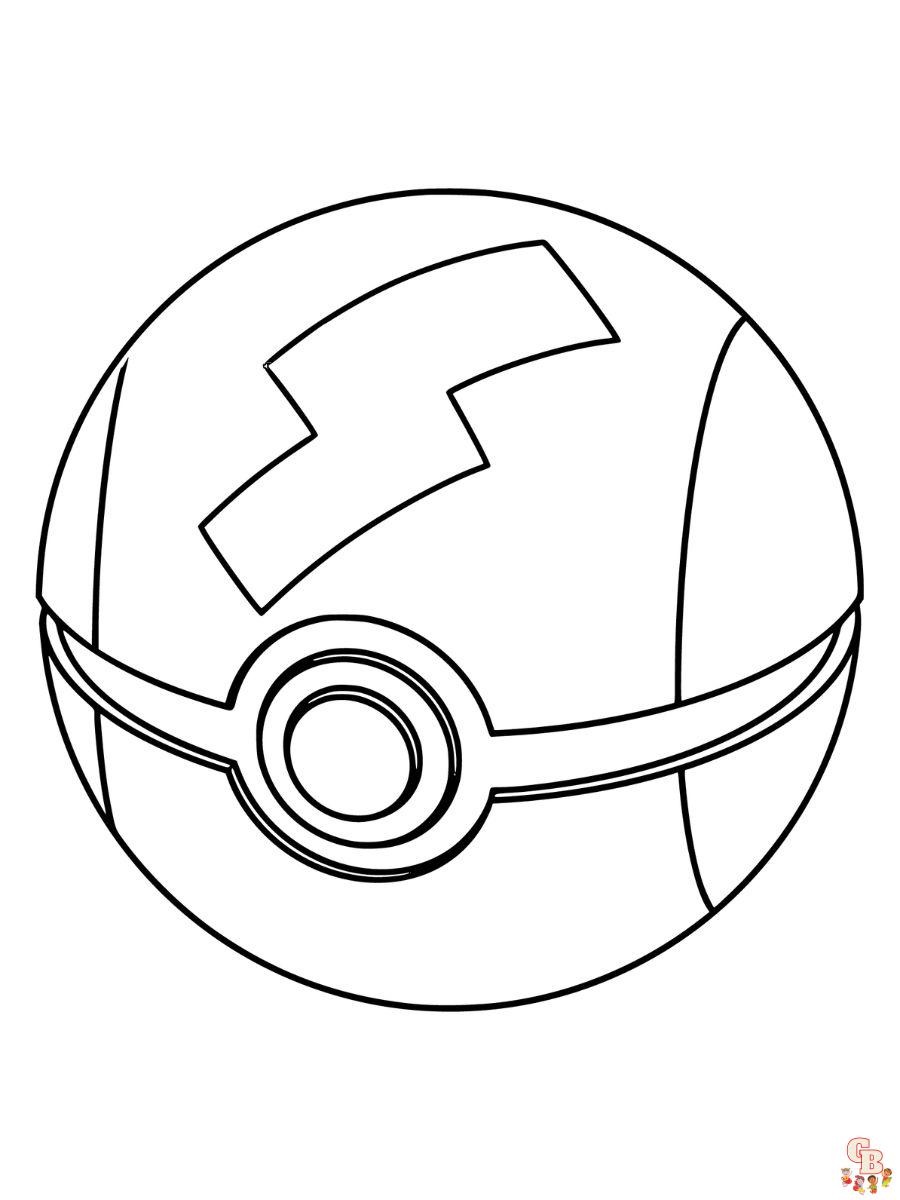 Pokemon fast ball coloring pages