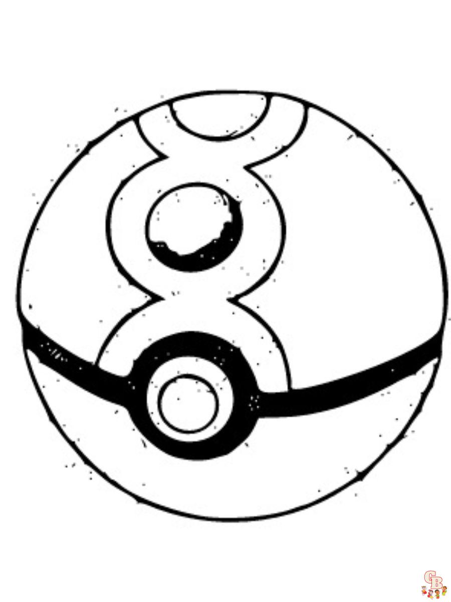 Pokemon Repeat Ball coloring pages