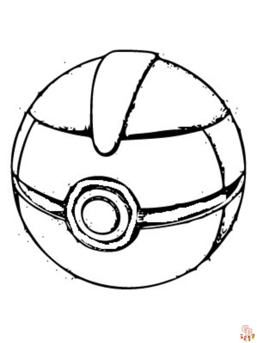 Pokemon Timer Ball coloring pages