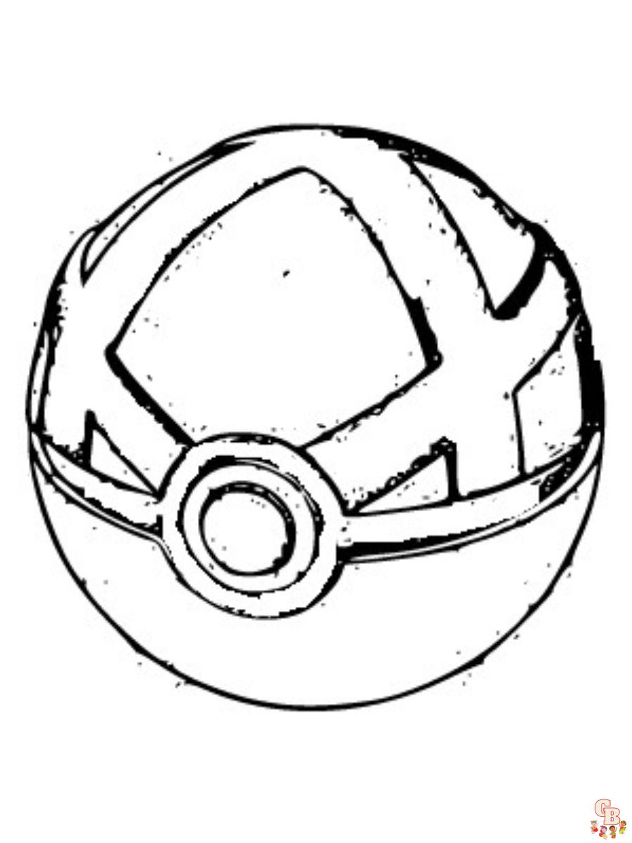 Pokemon Timer Ball coloring pages