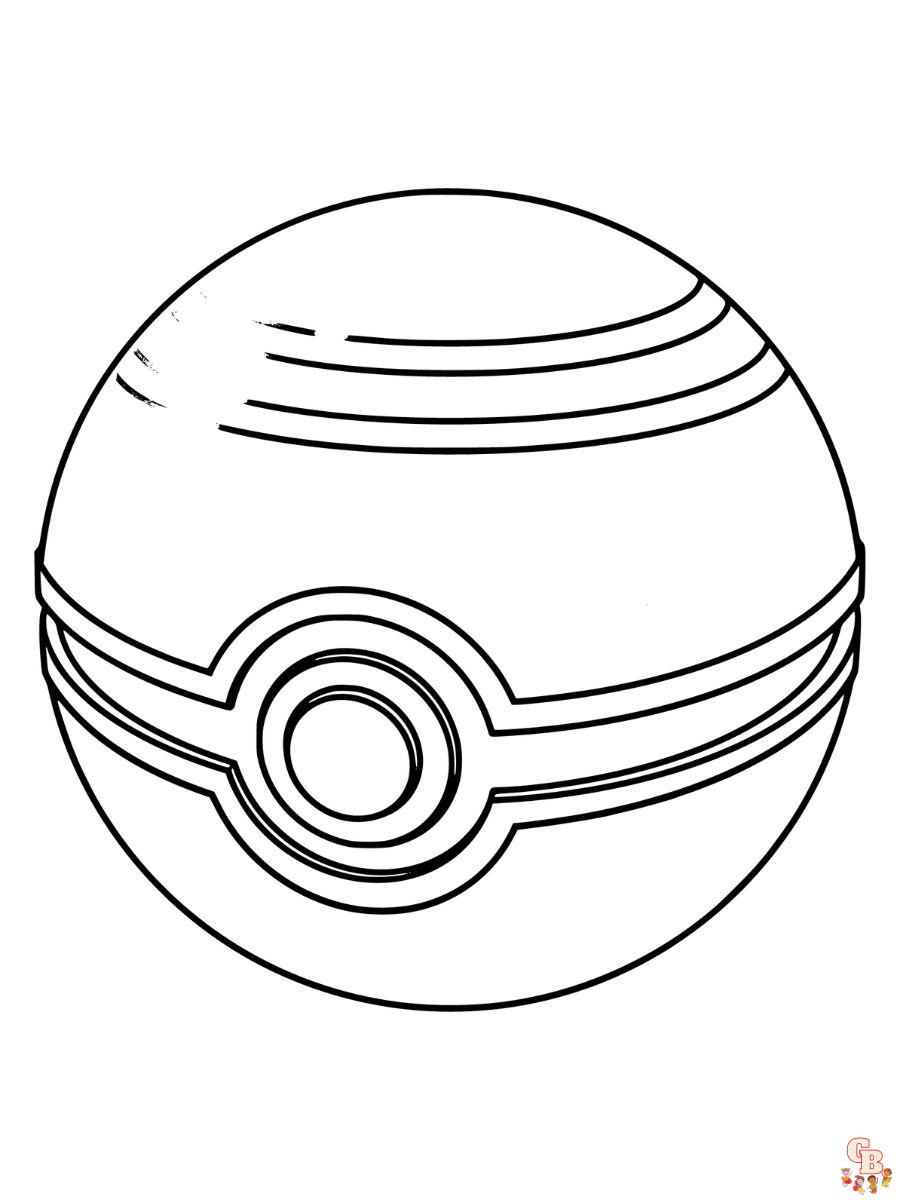 Pokemon luxury ball coloring pages