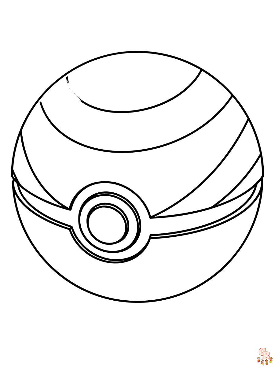Pokemon nest ball coloring pages