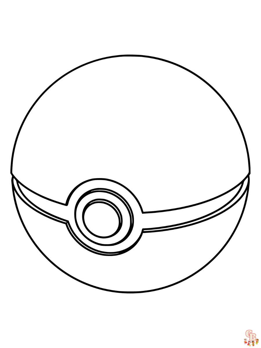 Pokemon park ball coloring pages