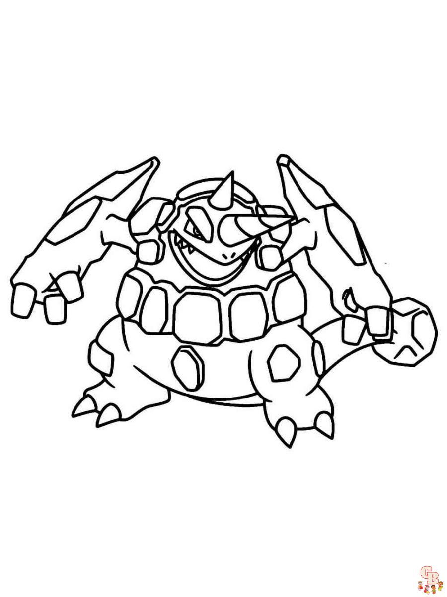 Rhyperior coloring pages