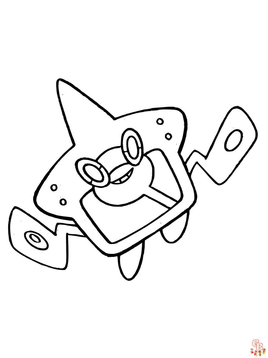 Rotom coloring pages