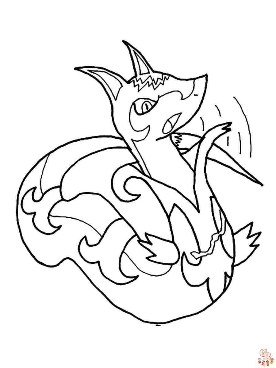 Serperior coloring pages