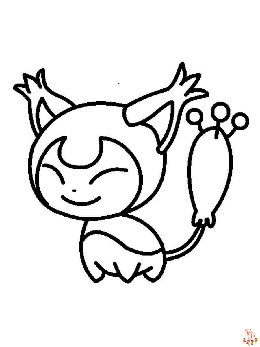 Skitty coloring pages