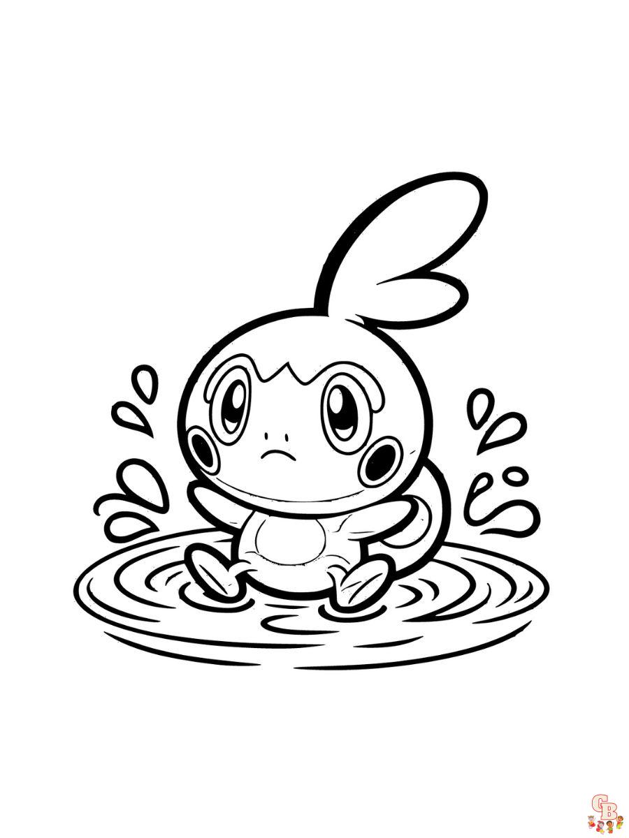 Sobble coloring pages