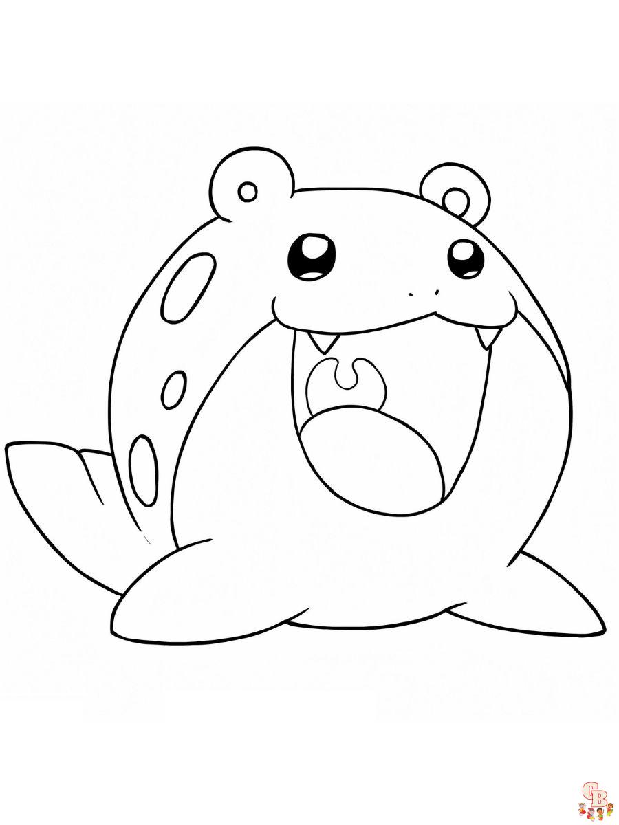 Spheal coloring pages