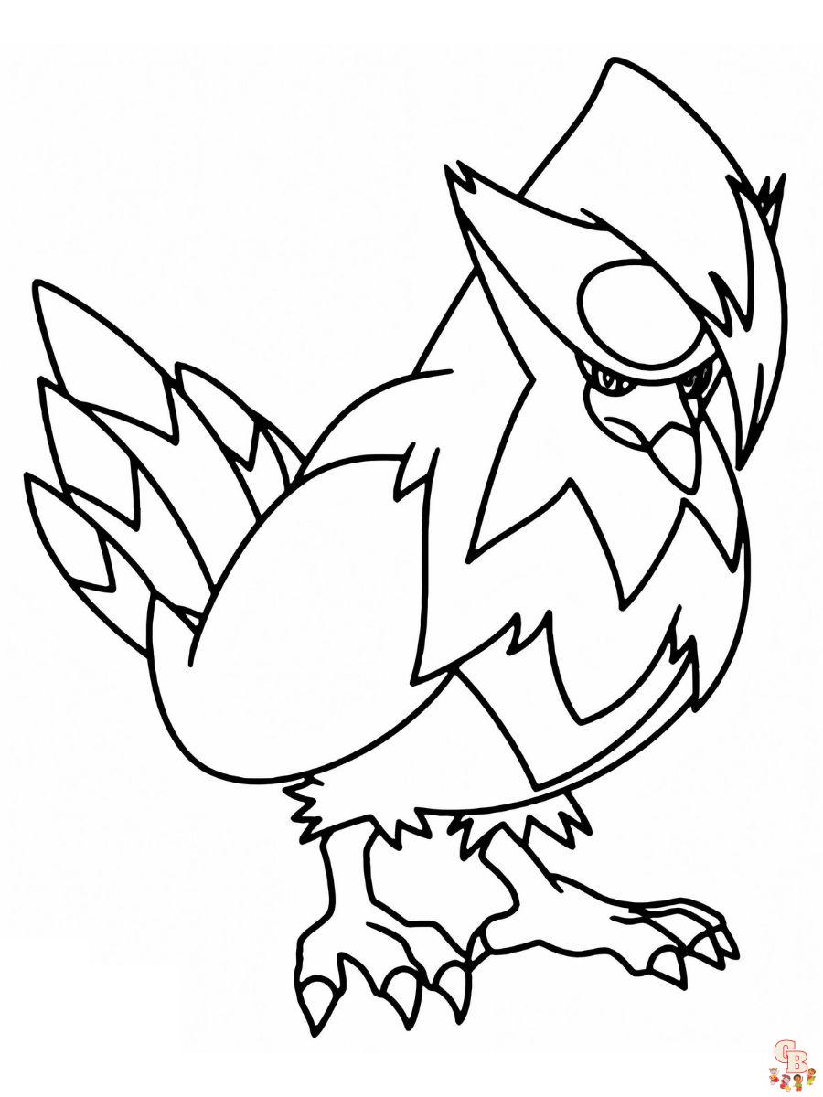 Staraptor coloring pages